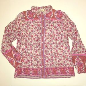 Floral boho blouse size L